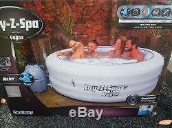 Lay-Z-Spa Vegas Inflatable Hot Tub Jacuzzi 4-6 Person New In Box