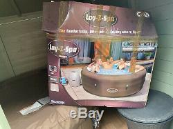 Lay z spa Riviera Inflatable Hot Tub Spa Jacuzzi 4 6 Person Boxed Used