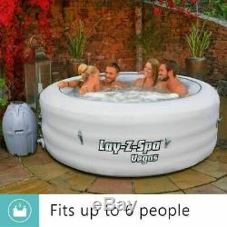 Lazy Lay-Z Spa Vegas Hot Tub Jacuzzi 6 Person BRAND NEW NEXT DAY DELIVERY