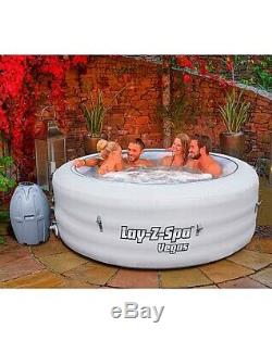 Lazy Spa (lay-z-spa) Vegas inflatable hot tub jacuzzi air jet 4 to 6 persons