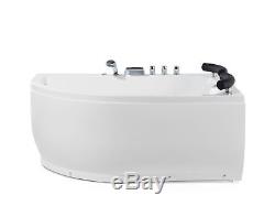 Left Hand Whirlpool Corner Bath with LED PARADISO