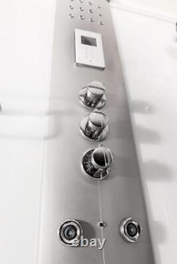 Lisna Waters 1600mm x 850mm Whirlpool Steam Shower Bath Airspa- LWW5 Cabin