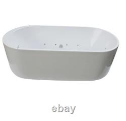 Lisna Waters Roman 1700mm x 800mm Whirlpool Freestanding Bath with Spa