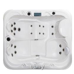 Luxury (2S+1L) Hot Tub Spa Jacuzzi Outdoor 21 Jets Bluetooth Whirlpool Bathtub