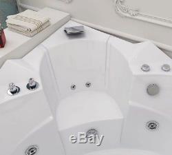 Luxury Bath Suite Spa Jacuzzi Tub 2 Person Whirlpool Bathroom Corner Massage Jet