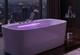 Luxury Hot Tub 180x90 Freestanding Jacuzzi Bathtub with LED Waterfall