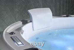 Luxury Hot Tub Bathtub Round Tub Light Waterfall LED Lighting