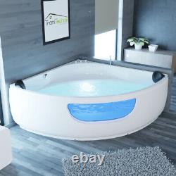 Luxury LED Jacuzzi Bathtub Set 135x135cm + Hydrojets Corner Jacuzzi Model 2022