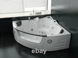 Luxury LED hot tub set 140 x140 cm + heating + hydrojet + ozone + radio 2022