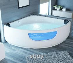 Luxury LED hot tub set 150x150cm + hydrojet corner hot tub model 2022