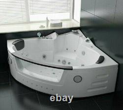 Luxury LED hot tub set 152 x 152 cm + heating + hydrojet + ozone + radio 2022