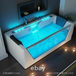 Luxury LED hot tub set 179x85 cm + heating + hydrojet + ozone + radio 2022