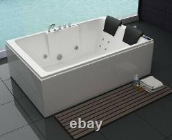 Luxury LED hot tub set 180x120 cm + heating + hydrojets + ozone + radio 2022