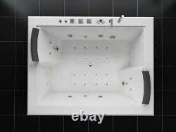 Luxury LED hot tub set 180x142 cm + heating + hydrojets + ozone + radio 2022