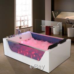 Luxury Whirlpool Bath 20 Jacuzzi Massage Jets Shower SPA 2 Person Bathtub 6181M