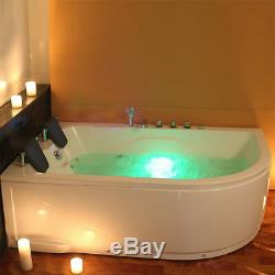 Luxury Whirlpool Bath Tub with Massage and Jacuzzi Jets, 2 Person Left Facing