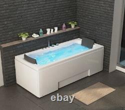 Luxury Whirlpool Bathtub 172x75 With LED Fittings Corner Bath Left Right Cheap