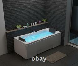 Luxury Whirlpool Bathtub 172x75 With LED Fittings Corner Bath Left Right Cheap