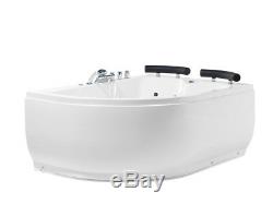 Luxury Whirlpool Bathtub Size Corner Bath with Massage + LED Double Tub Cheap