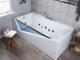 Luxury Whirlpool Bathtub With Glass LED 180x90 Corner Bath Left Right