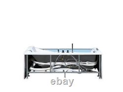 Luxury Whirlpool Bathtub With Glass LED 180x90 Corner Bath Left Right