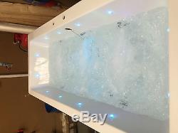 Luxury whirlpool bath with Airspa system with 12 point L. E. D Perimeter Lights