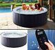 MSPA Silver Cloud Inflatable Jacuzzi Hot Tub Spa Whirlpool 4 Person Remote Jets