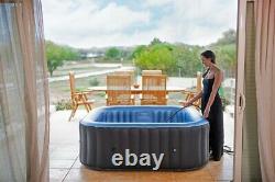 MSpa C-TE041 Tekapo 4 (2+2) Person Inflatable Square Bubble Hot Tub Jacuzzi Spa