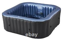 MSpa C-TE041 Tekapo 4 (2+2) Person Inflatable Square Bubble Hot Tub Jacuzzi Spa