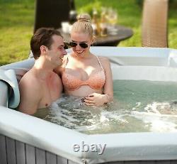 MSpa Tuscany Premium Bubble Hot Tub Spa Jacuzzi, 6 Person, 2 Year Warranty