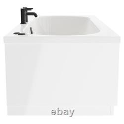 Metropole 1700mm x 700mm 6 Jet Matt Black V-Tec Double Ended Whirlpool Bath