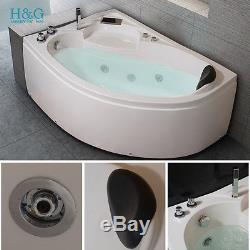 Modern 1500 Whirlpool Massage Jacuzzi Corner Bath Shower Spa Bathtub Model1510L