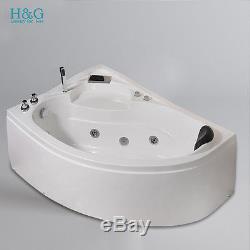Modern 1500 Whirlpool Massage Jacuzzi Corner Bath Shower Spa Bathtub Model1510L