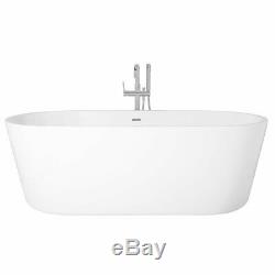 Modern Designer White Bathtub 1675x780mm Freestanding Bath