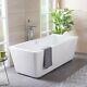 Modern Designer White Bathtub 1800x800mm Freestanding Bath