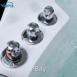 Modern Double End Whirlpool Shower Spa Massage Bathroom Corner Bath 6155-1520