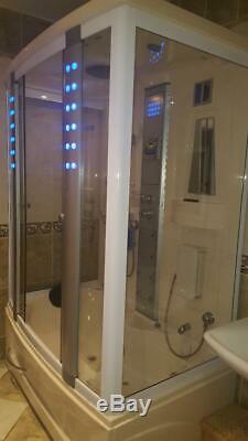Modern Shower Cabin with Jacuzzi Bath