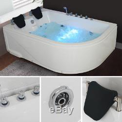 Modern Whirlpool Shower Corner Bath Jacuzzi Jets 2 person Bathtub 1800mm 5153L