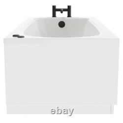 Monte Carlo 1700mm x 700mm 6 Jet Matt Black V-Tec Textured Base Anti Slip Single