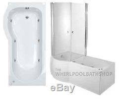Moods LH P Shape 6 Jet Whirlpool Shower Bath Enclosed Jacuzzi Side Panel