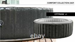 Mspa Inflatable Hot Tub Jacuzzi Spa Ottoman Bergen 6/4 Person 2 Year Guarantee