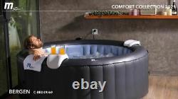 Mspa Inflatable Hot Tub Jacuzzi Spa Ottoman Bergen 6/4 Person 2 Year Guarantee