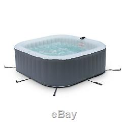 Mspa Square Inflatable Hot Tub Spa Jacuzzi- 6-person