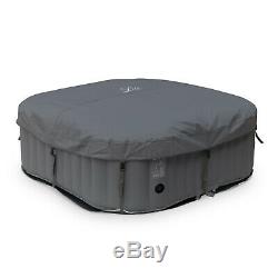 Mspa Square Inflatable Hot Tub Spa Jacuzzi- 6-person
