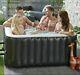 NEW HOT TUB 4 Person Inflatable Jacuzzi Spa Bubbles Square FREE P&P