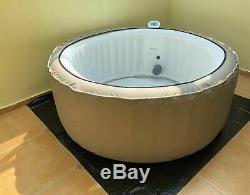 NEW VERSION Inflatable Bubble Jacuzzi Spa Portable Round Hot Tub with Zip Cover