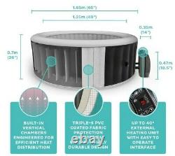 NetSpa Sparo Inflatable Round Hot Tub Spa Jacuzzi 125cm 2-3 Person read details