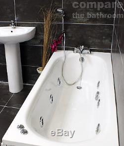 Neva Luxury Whirlpool Jacuzzi Spa Bathroom Suite Inc Tap & Bath Shower Mixer