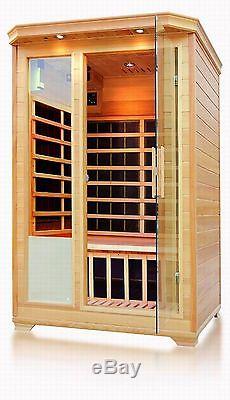 New 2 PERSON INDOOR SAUNA WITH 8 CARBON HEATER REDUCED £699.99 Collected