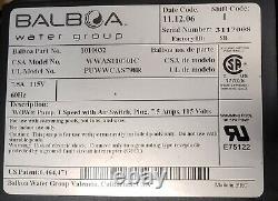 New Balboa Water Pump 1010032 for Jetted Tub 7.5amp 120v 1.5 OD Damaged tab mt